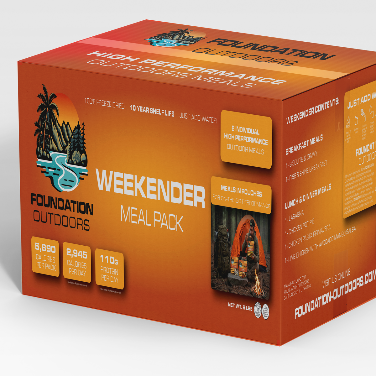 6 Meal Weekender Adventure Pack – FOUNDATION Outdoors