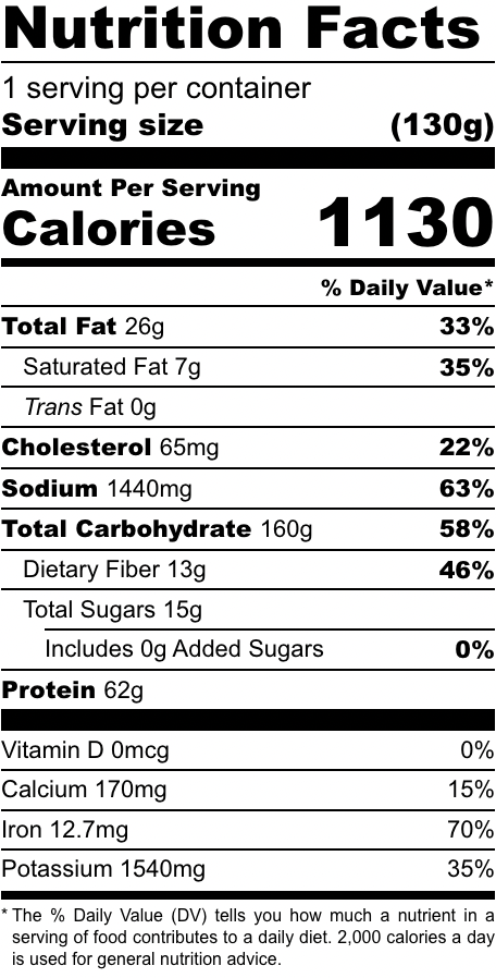 FOUNDATION Outdoors Spaghetti with Meat Sauce Meal