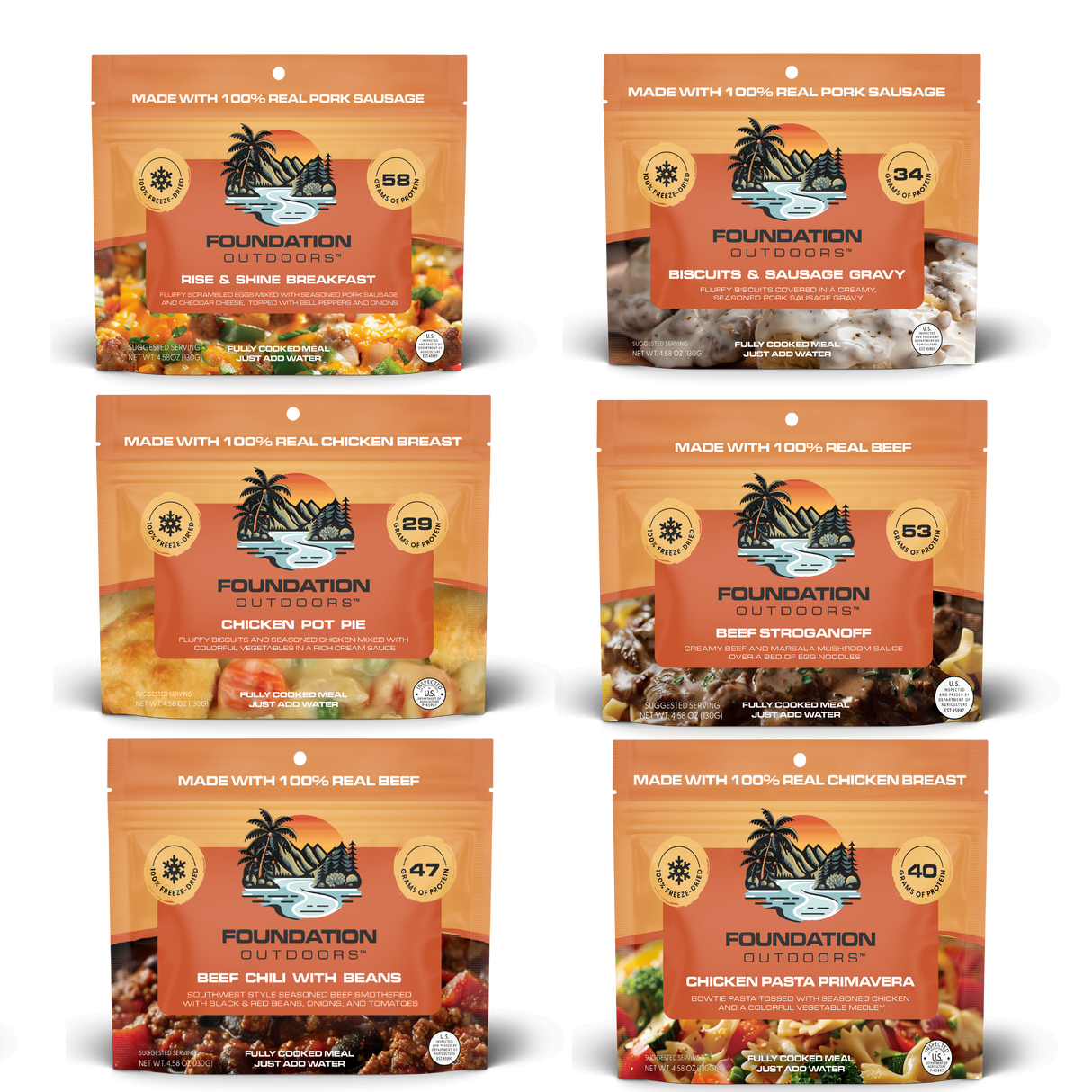 FOUNDATION Outdoors 6 Meal Weekender Adventure Pack