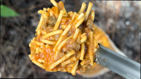 FOUNDATION Outdoors Spaghetti with Meat Sauce Meal