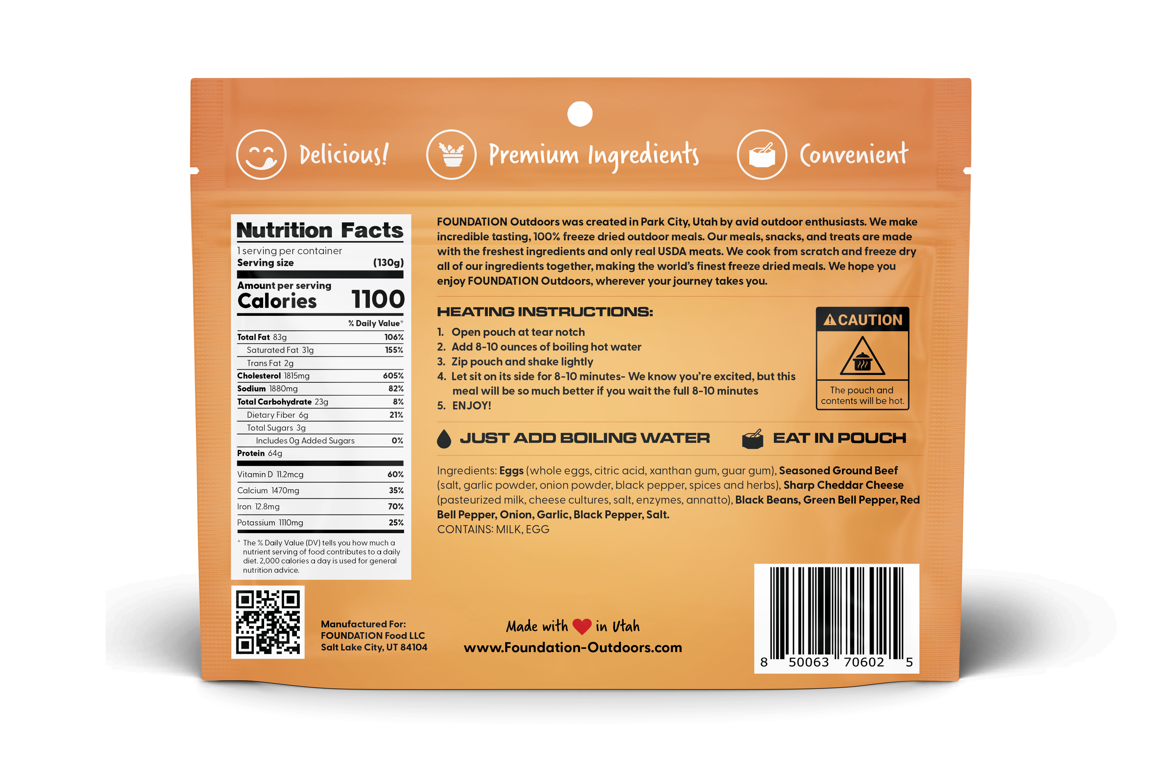 FOUNDATION Outdoors Southwest Style Breakfast Meal