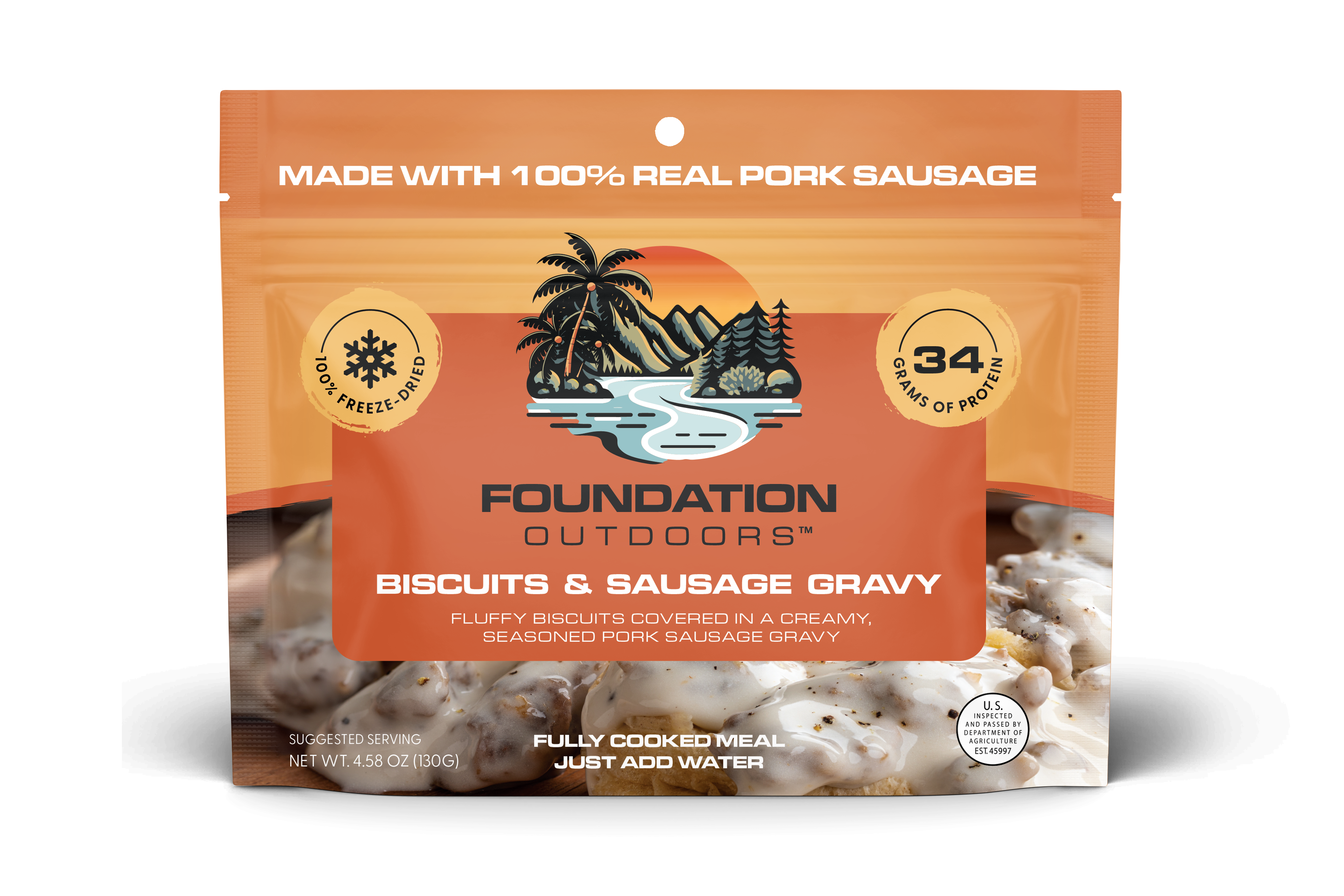 FOUNDATION Outdoors Biscuits & Gravy Meal