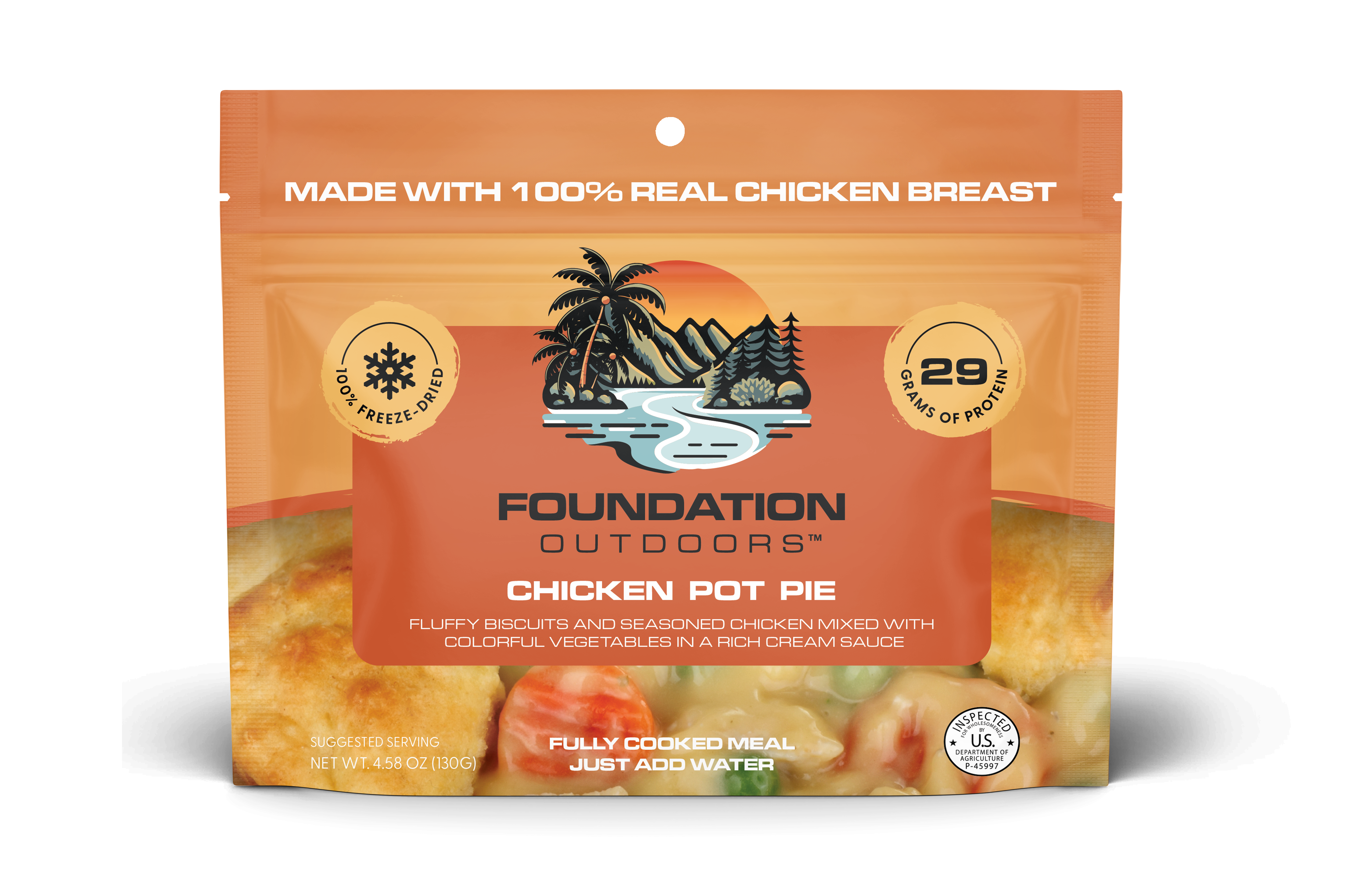 FOUNDATION Outdoors Chicken Pot Pie Meal