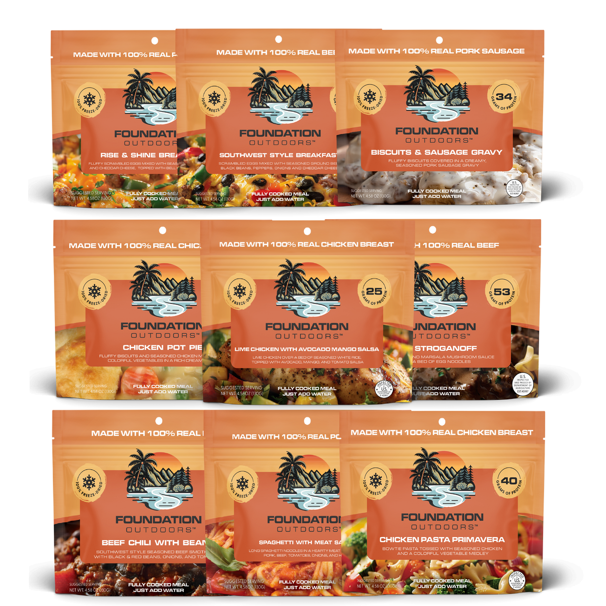 FOUNDATION Outdoors 2 Week Expedition Pack - 42 Meals