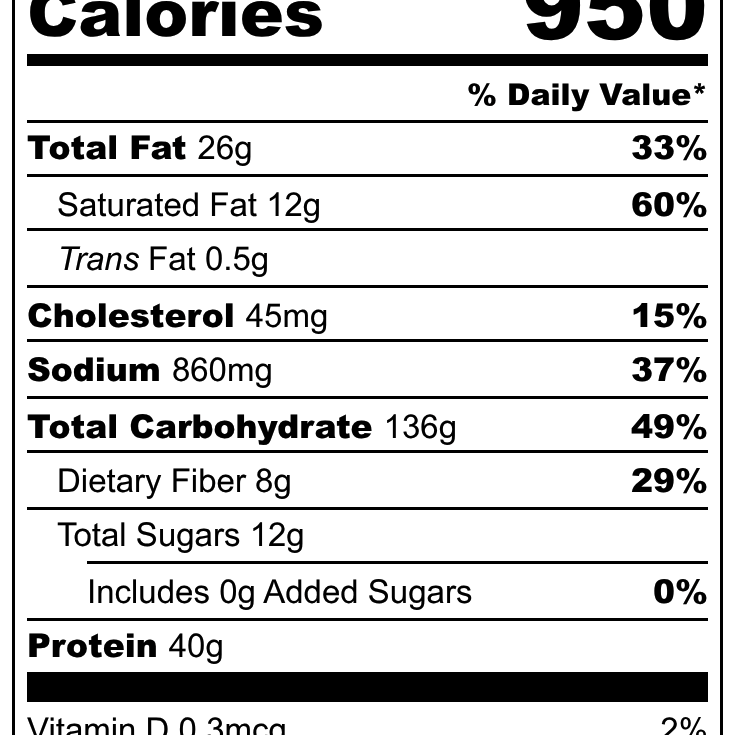 FOUNDATION Outdoors Chicken Pasta Primavera Meal