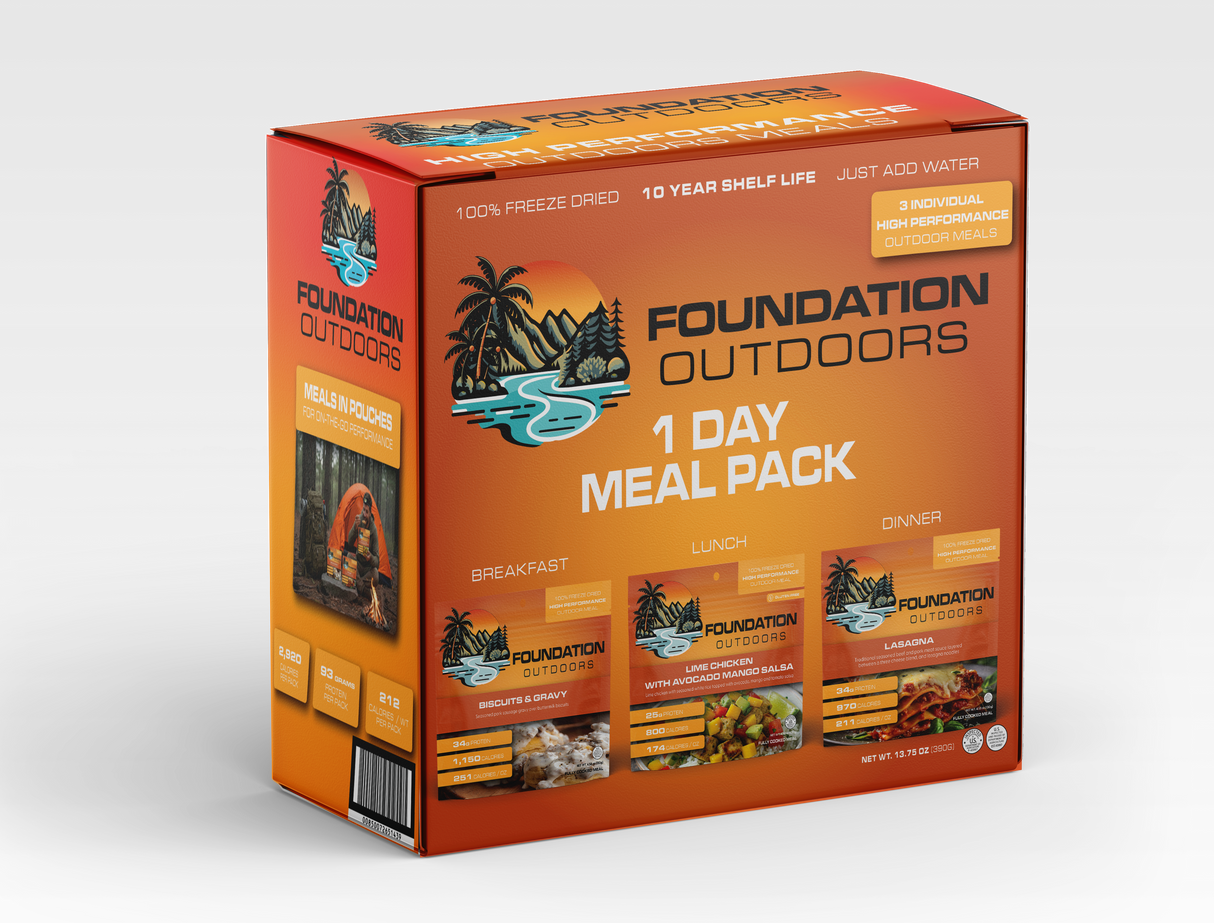 FOUNDATION Outdoors 3 Meal - Single Day Adventure Box