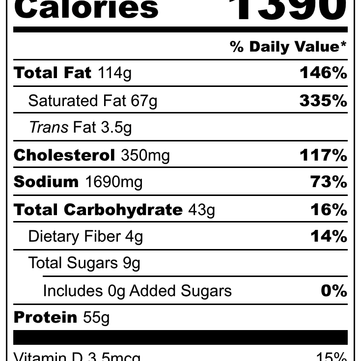 FOUNDATION Outdoors Pasta Alfredo Meal