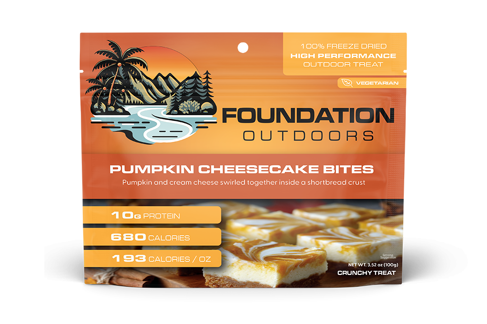 FOUNDATION Outdoors Pumpkin Pie Cheesecake Bites