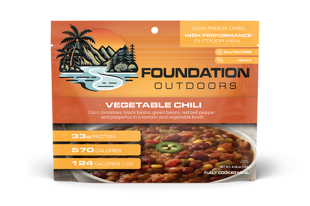 FOUNDATION Outdoors Vegan Vegetable Chili Meal
